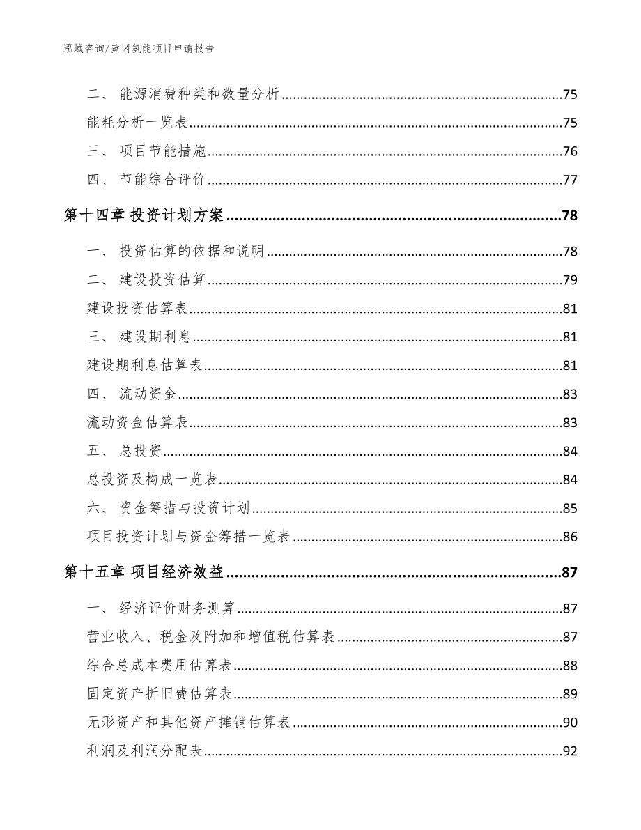 黄冈氢能项目申请报告模板范文_第4页