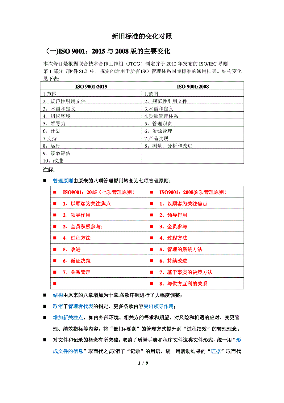 三体系四标准(含施工)新旧标准对照_第1页