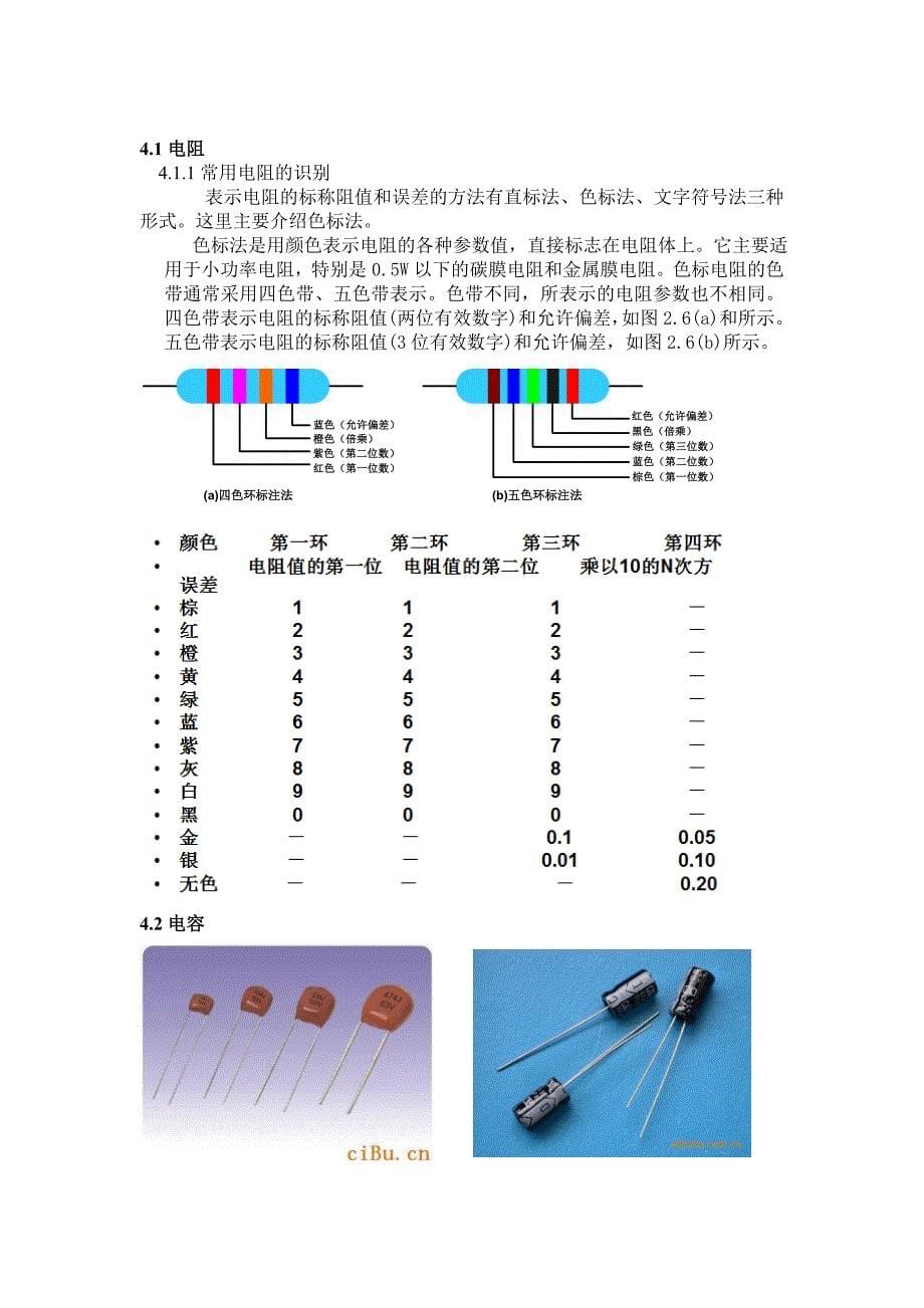 电子电工实习报告书_第5页