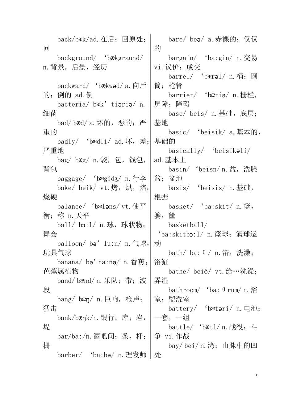 英语六级词汇表带音标.doc_第5页