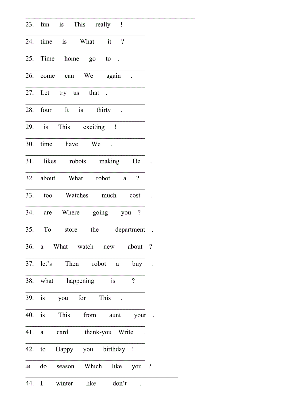 (完整word版)eec四年级上册连词成句练习.doc_第2页