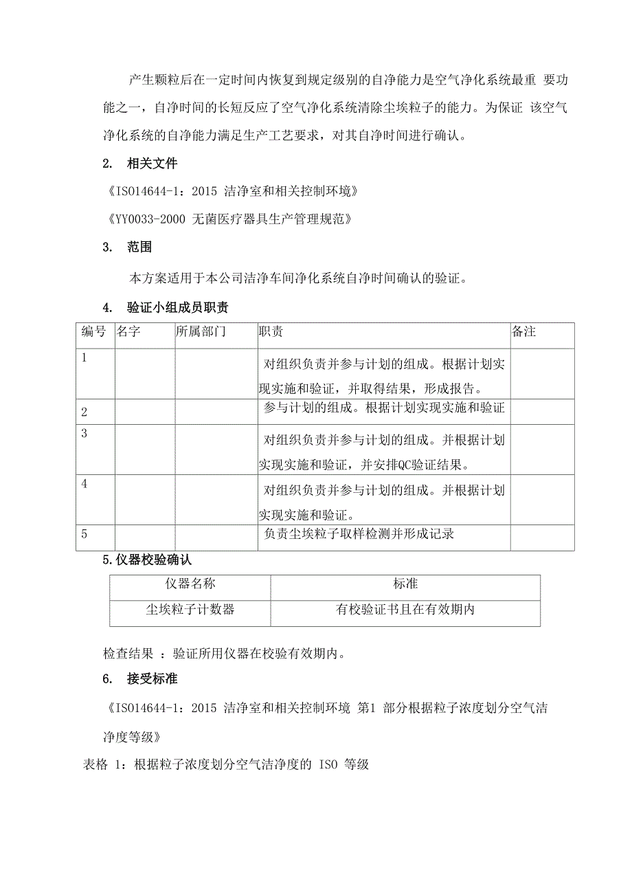 洁净车间空调自净验证方案_第2页