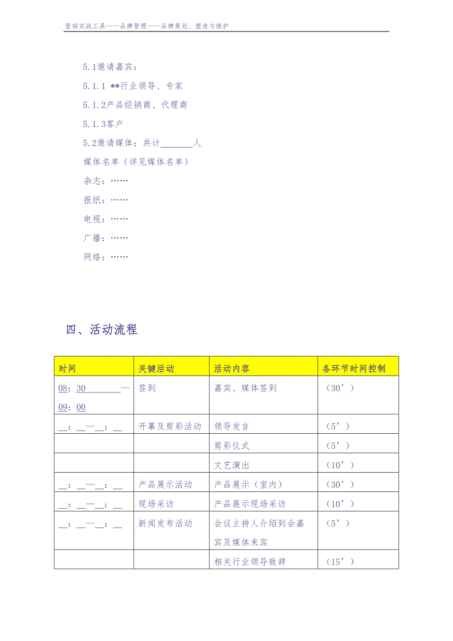 新闻发布会活动执行方案（模板） (2)（天选打工人）.docx_第4页