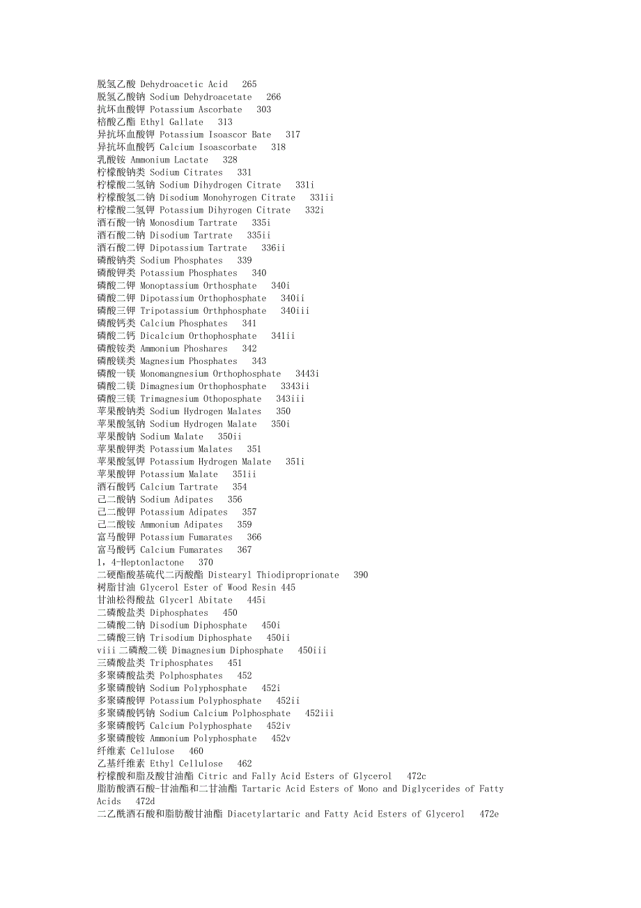 FAO食品添加剂中英文名称对照.doc_第2页