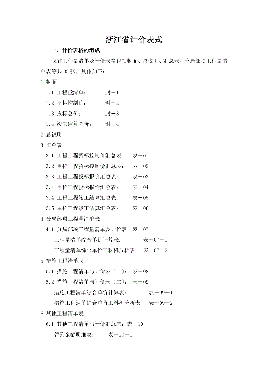 bb建设工程工程量清单计价规范浙江省补充条款_第4页