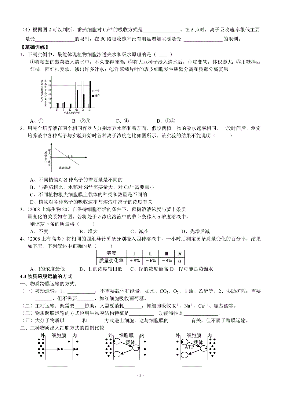 第4章物质的跨膜运输_第3页