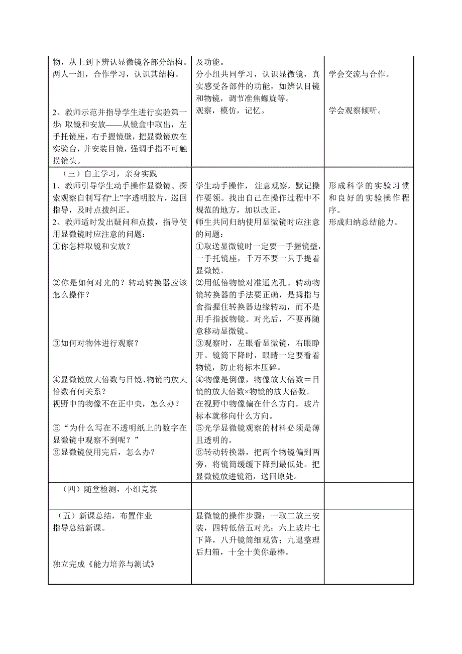 第一节《练习使用显微镜》教学设计与反思.doc_第2页