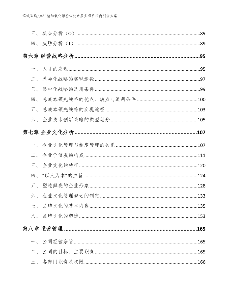 九江精细氧化铝粉体技术服务项目招商引资方案（范文模板）_第3页