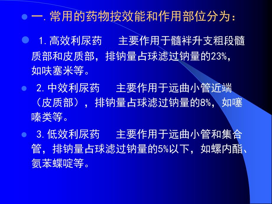 第二十二章--利尿药及脱水药课件_第3页