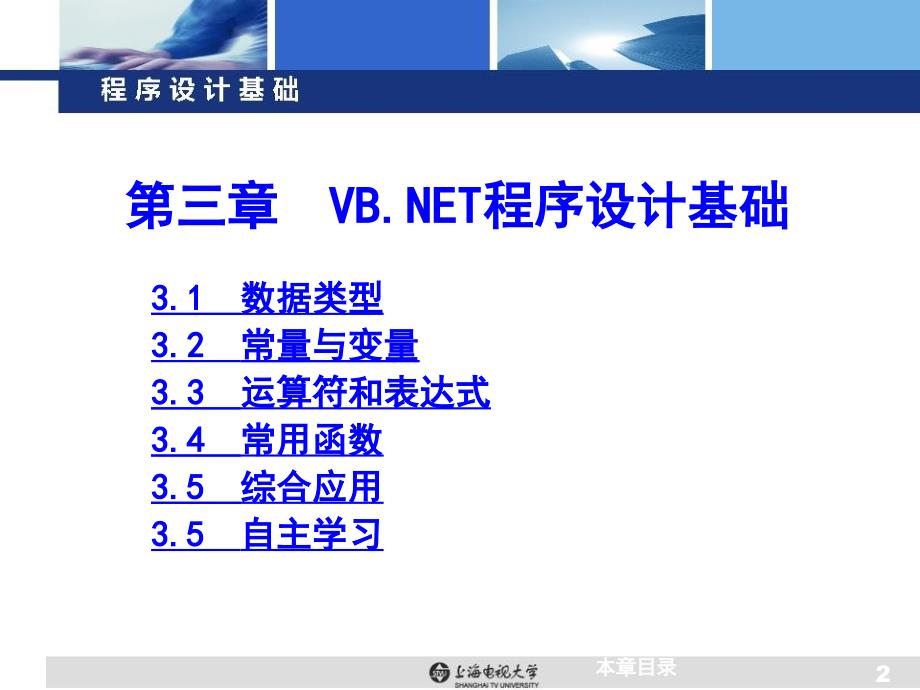 三章节VBNET程序设计基础_第2页