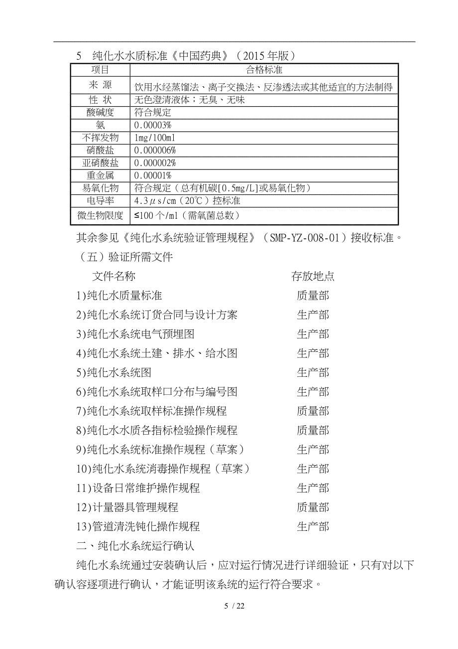 纯化水系统验证方案_第5页