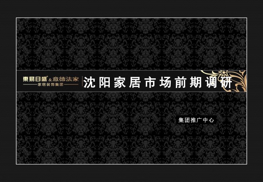 沈阳家装市场调研报告40页_第1页