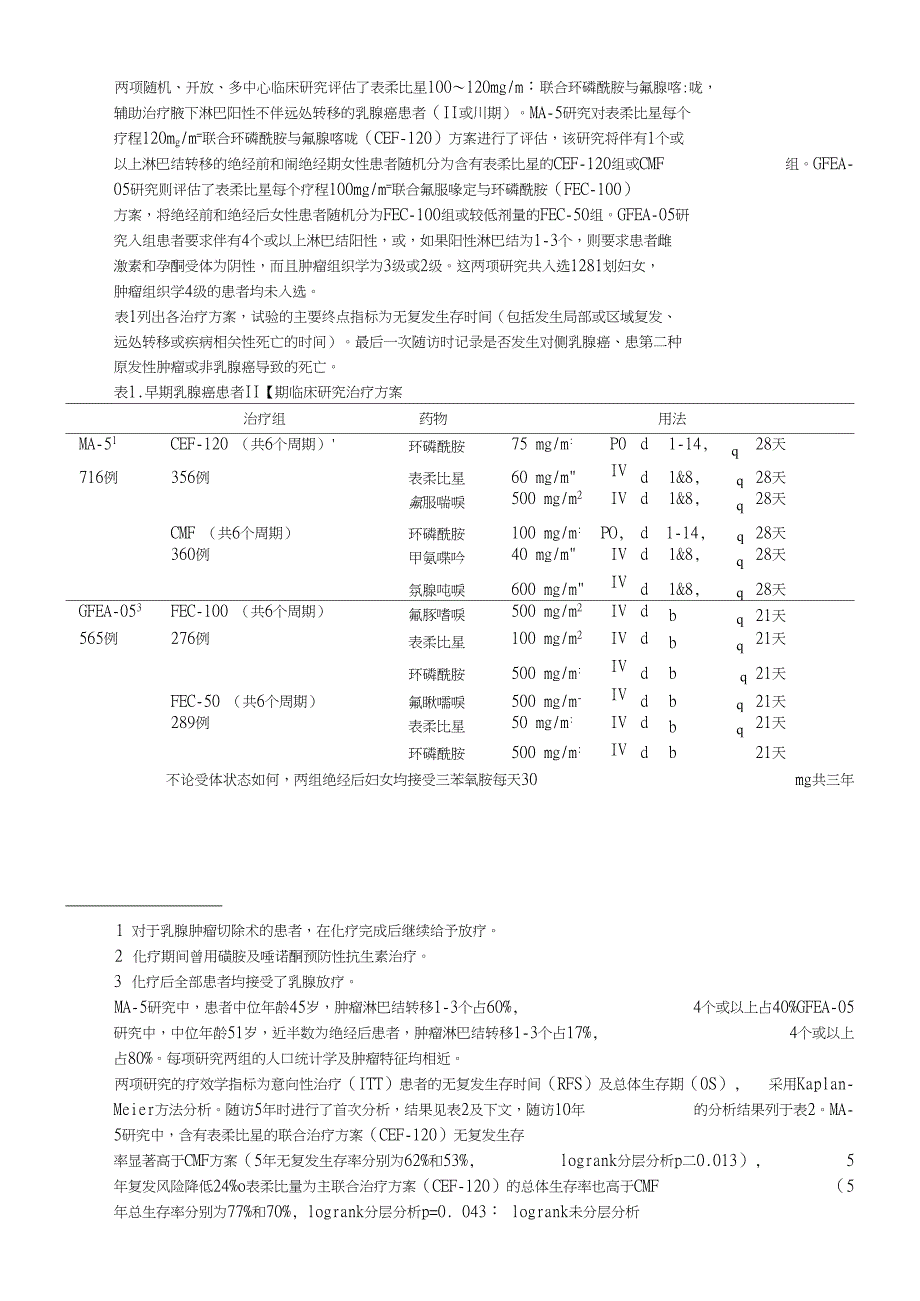 注射用盐酸表柔比星说明书--艾达生_第4页