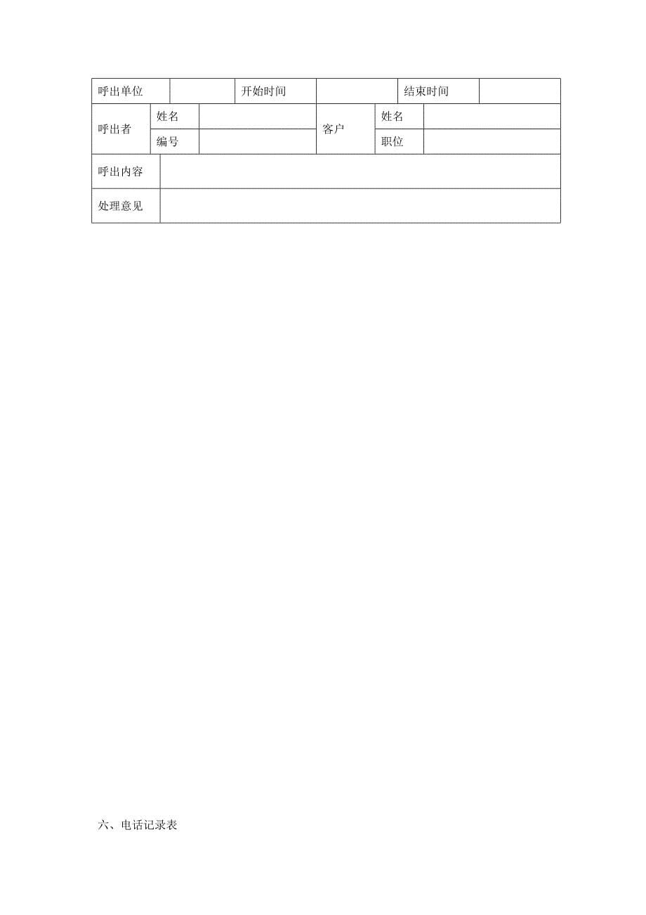 呼叫中心管理管理流程_第5页