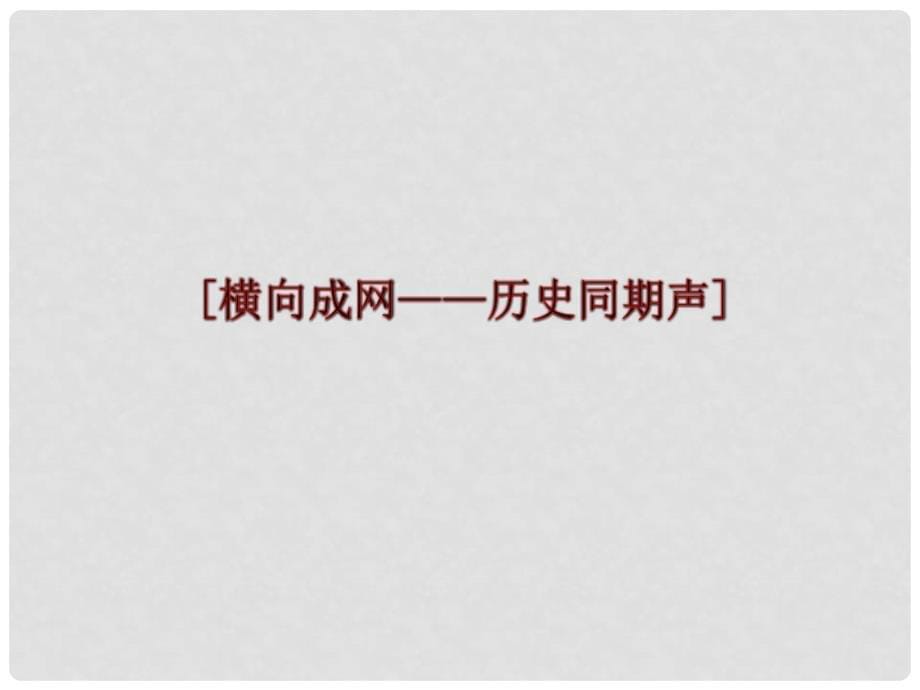 高考历史一轮复习 第十八单元 串点成面 单元大事记 历史同期声 知识集成块课件 新人教版_第5页