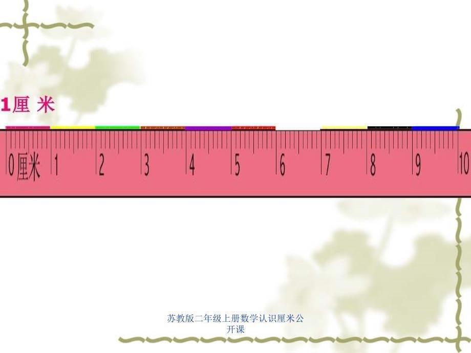 苏教版二年级上册数学认识厘米公开课课件_第5页