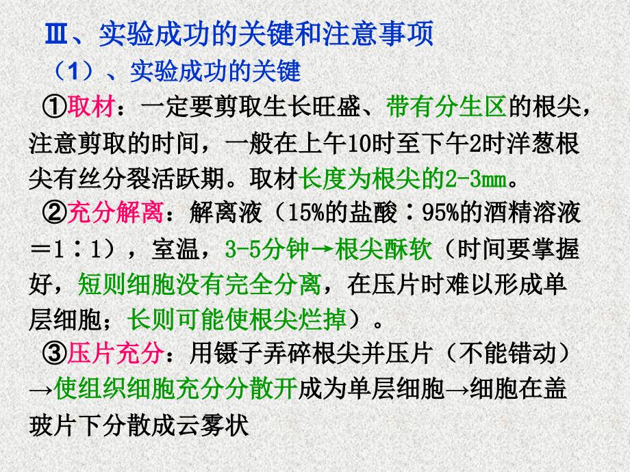 观察动植物细胞有丝分裂实验_第3页