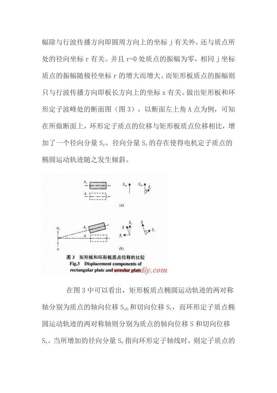 薄型超声电机两相及单相激励时的工作机理分析与实验研究_第5页