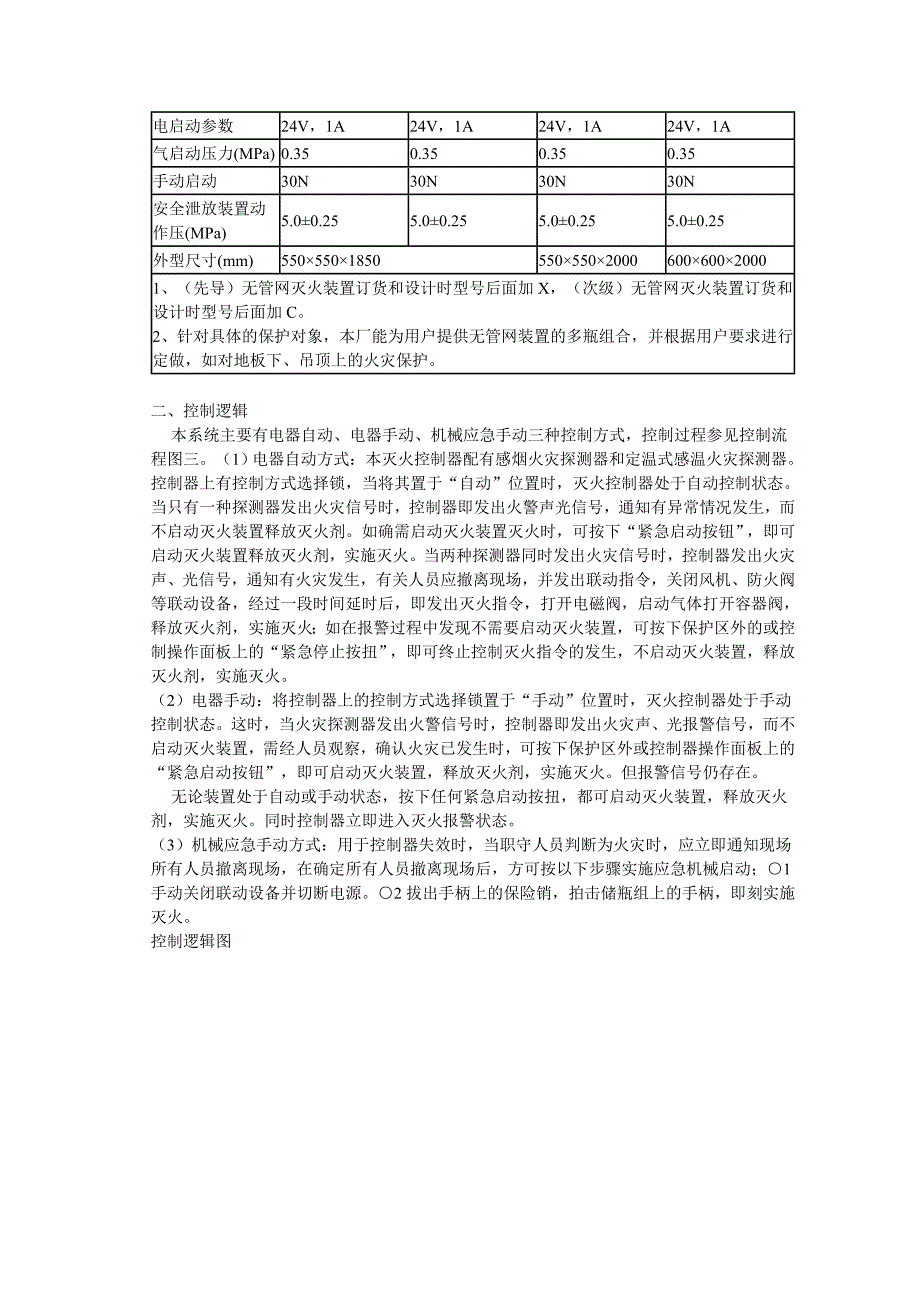 七氟丙烷无管网自动灭火系统与技术参数_第2页