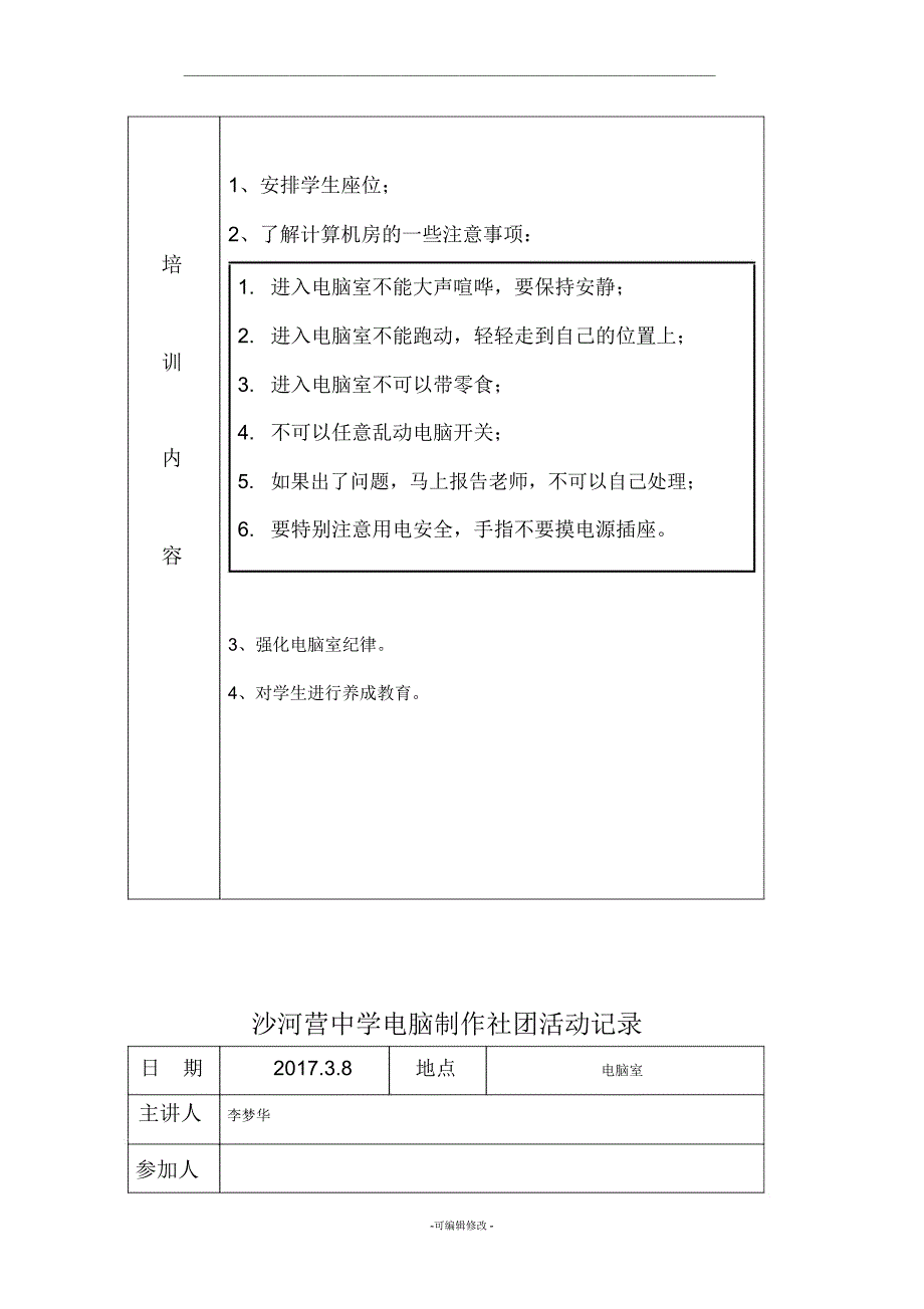 电脑制作社团活动记录_第4页