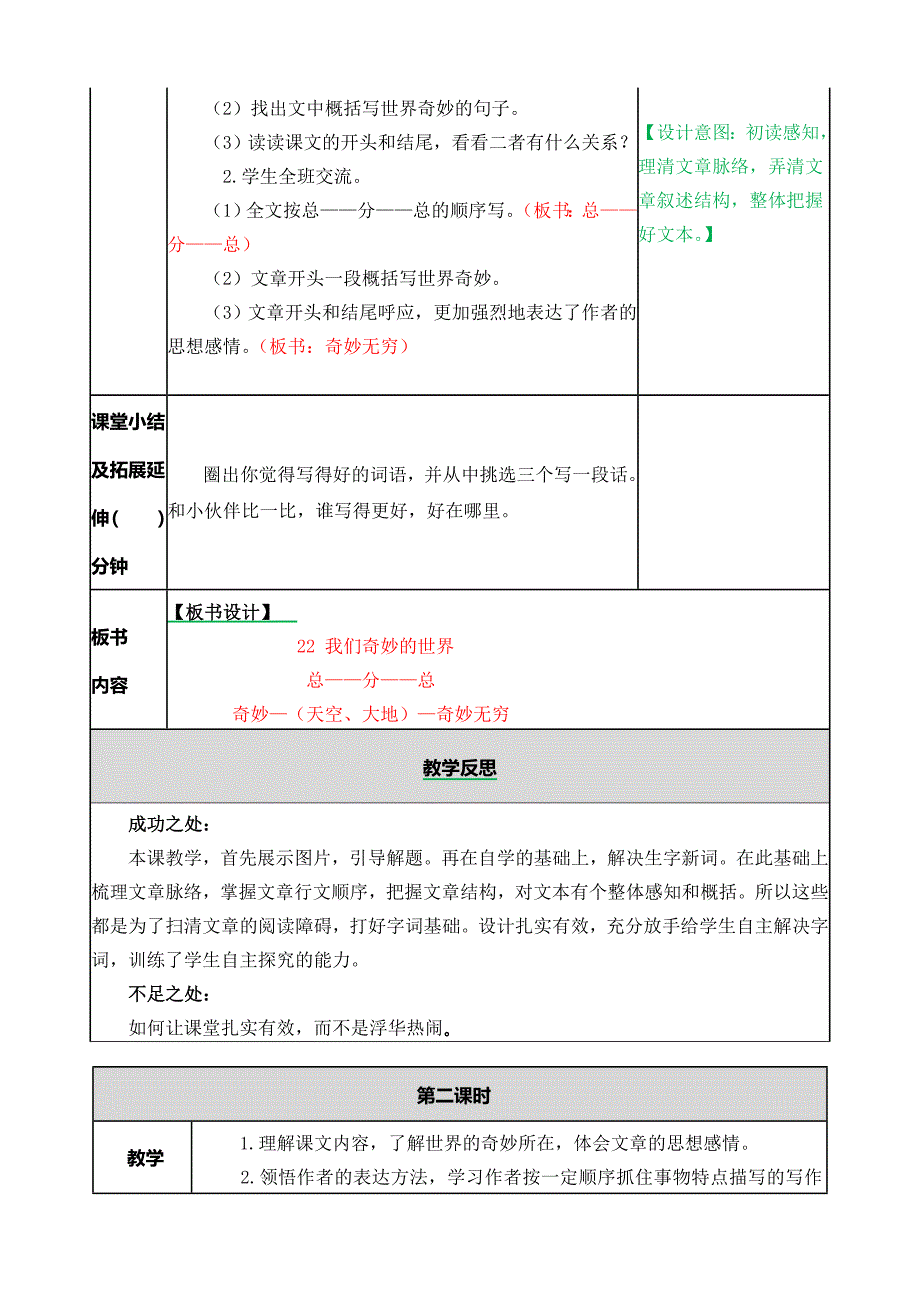 我们奇妙的世界教案_第4页