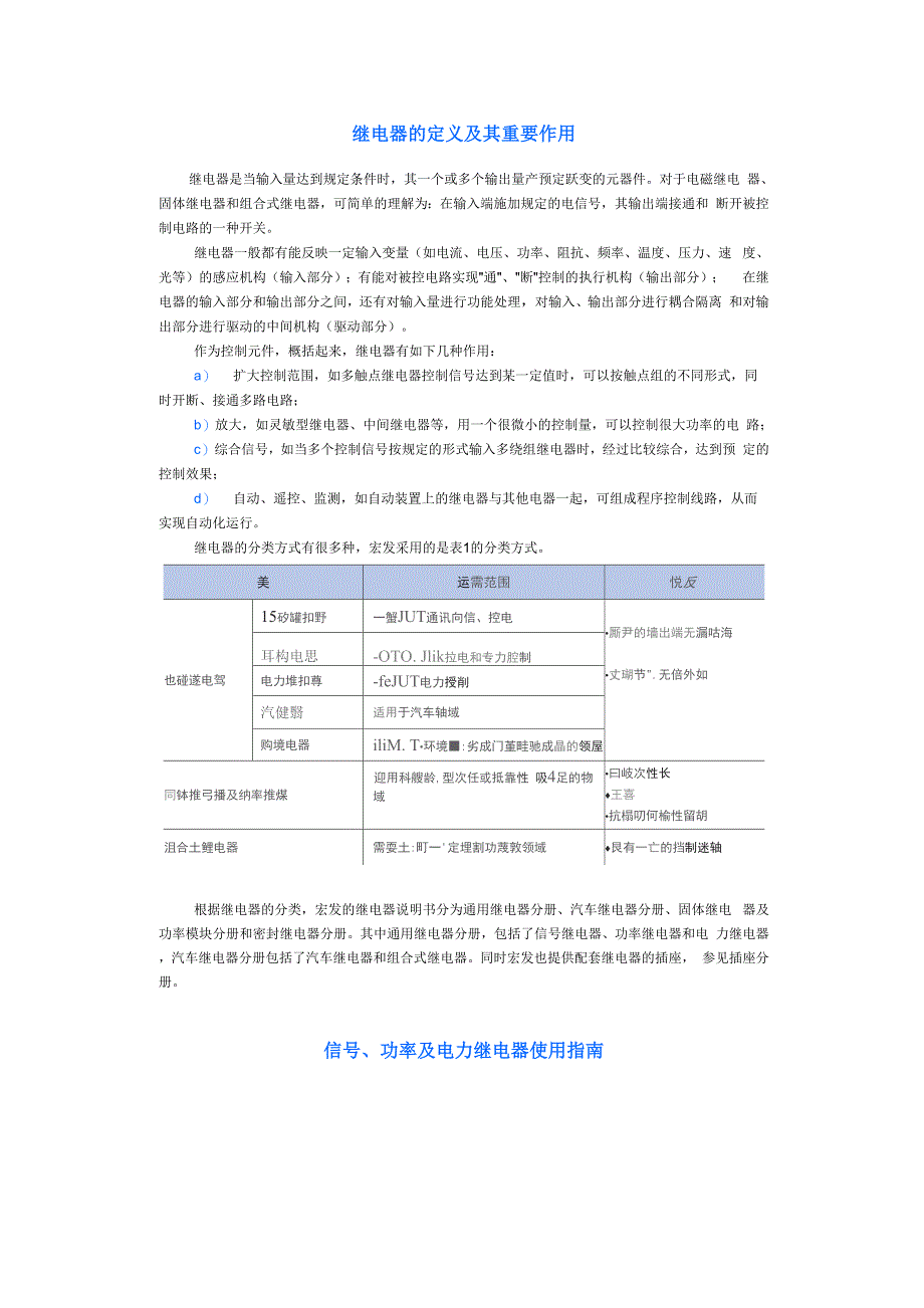 继电器的定义及其重要作用_第1页