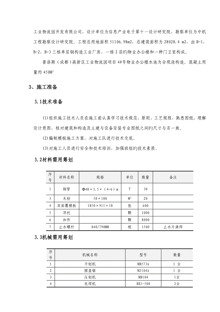 消防水池综合施工专题方案_第2页