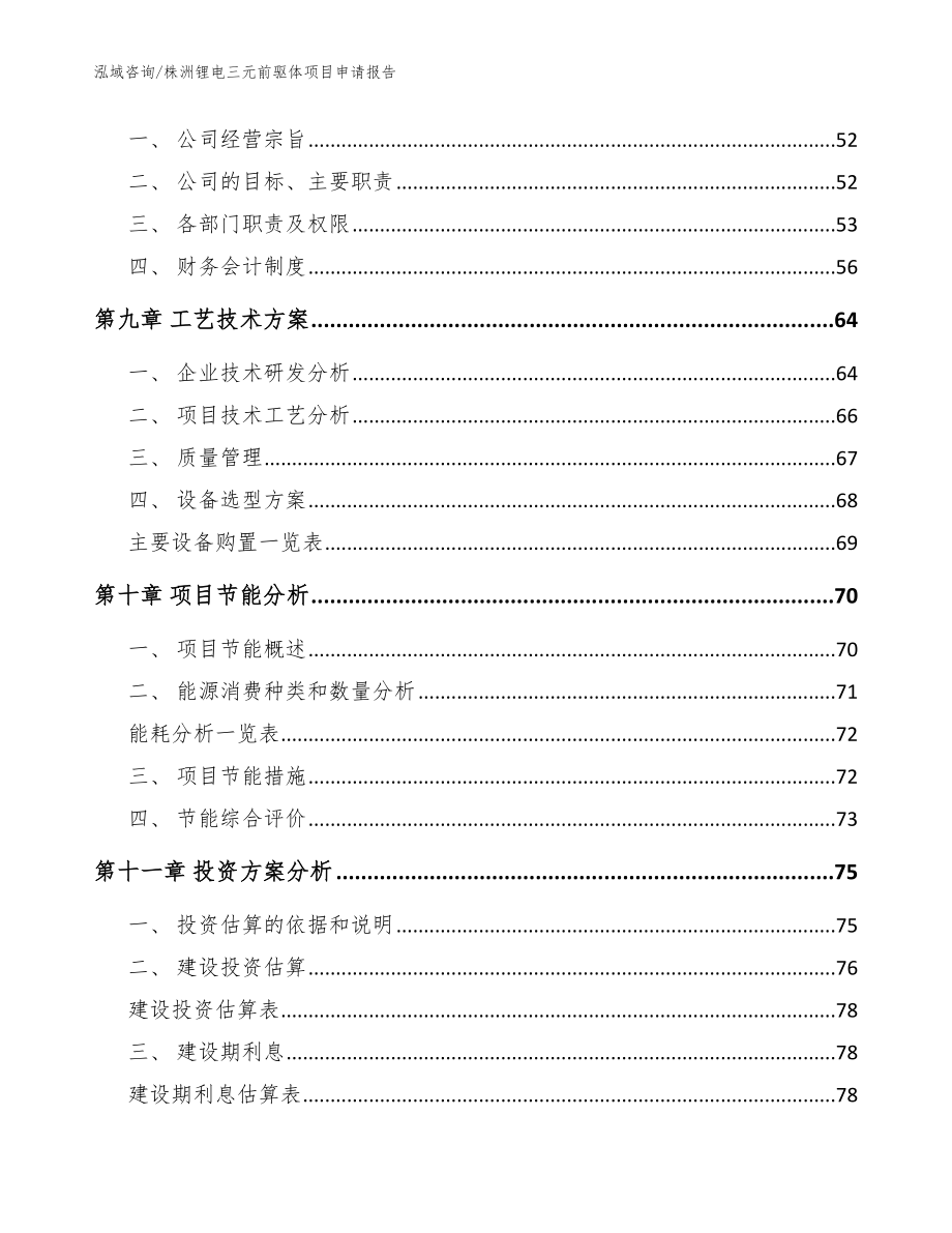 株洲锂电三元前驱体项目申请报告（范文参考）_第4页