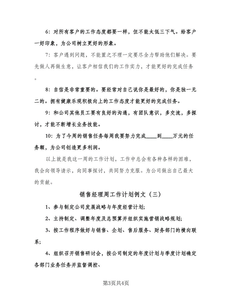 销售经理周工作计划例文（三篇）.doc_第3页