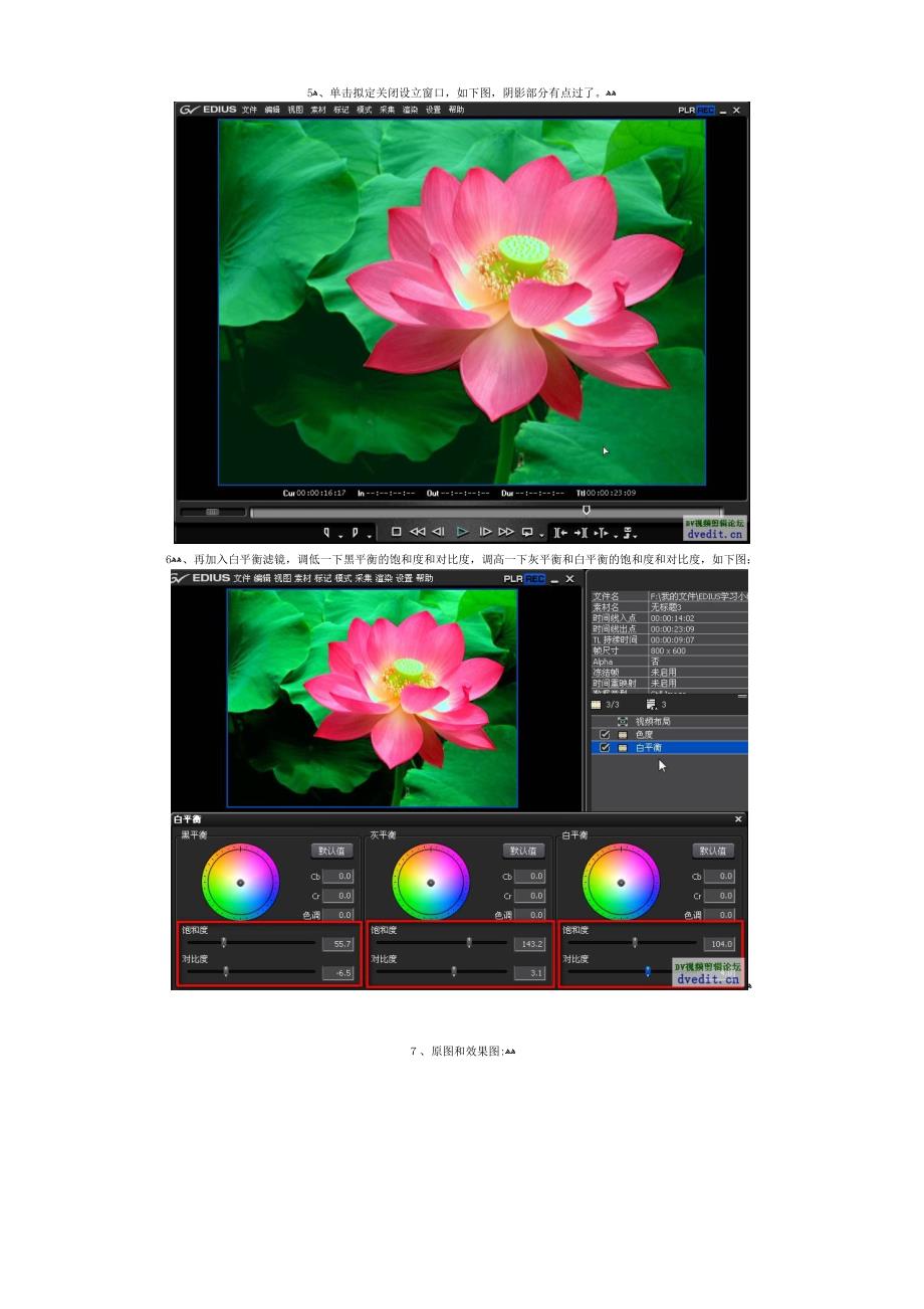 EDIUS教程之调色_第3页