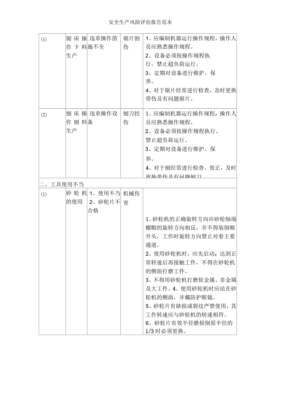 安全生产风险评估报告范本_第4页