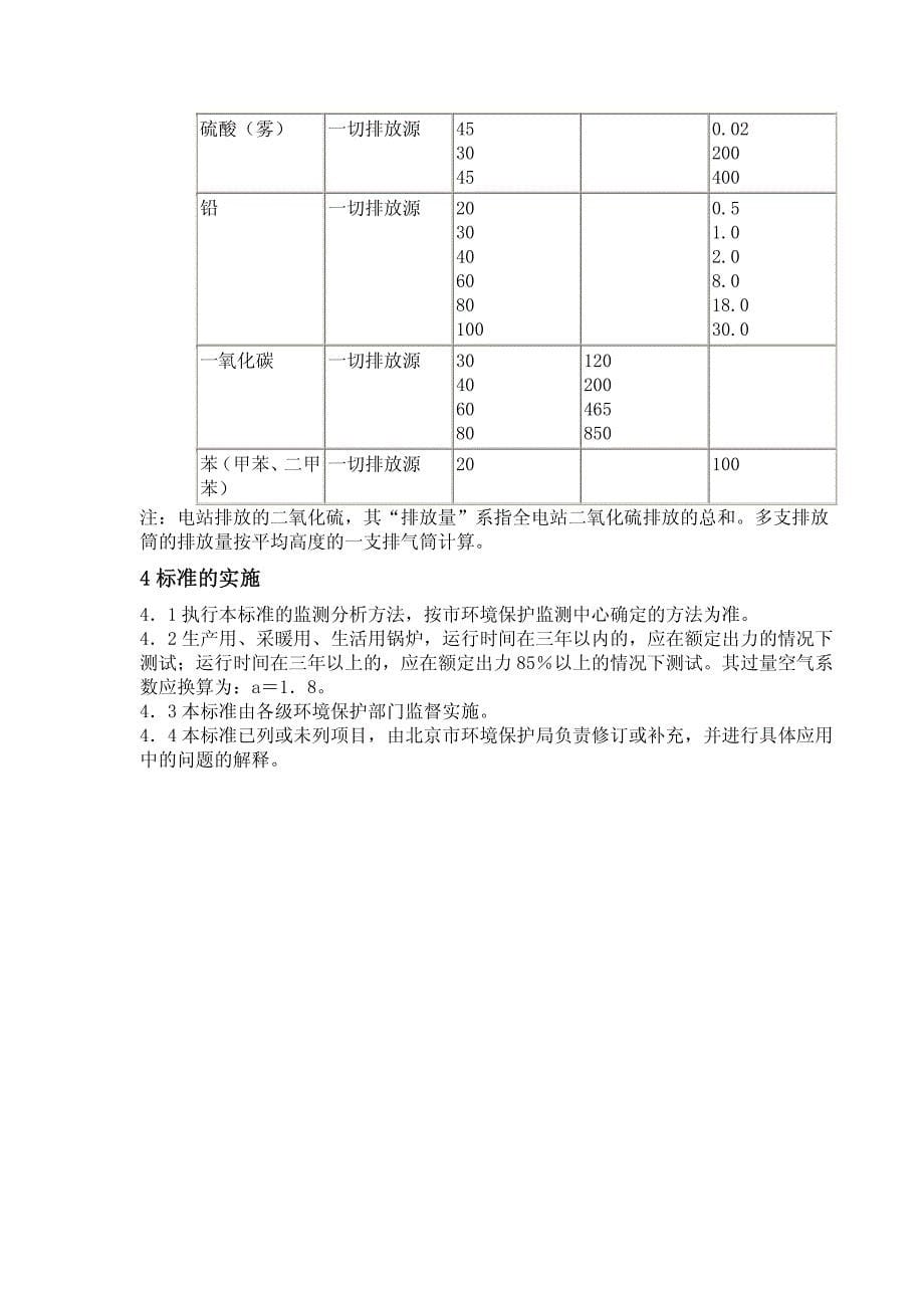 北京市废气排放标准(试行)_第5页