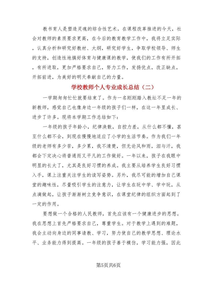 学校教师个人专业成长总结（2篇）.doc_第5页