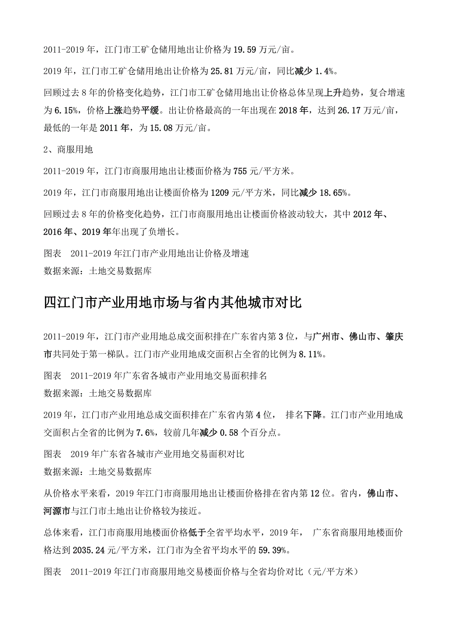 江门市产业用地市场交易深度分析报告_第4页