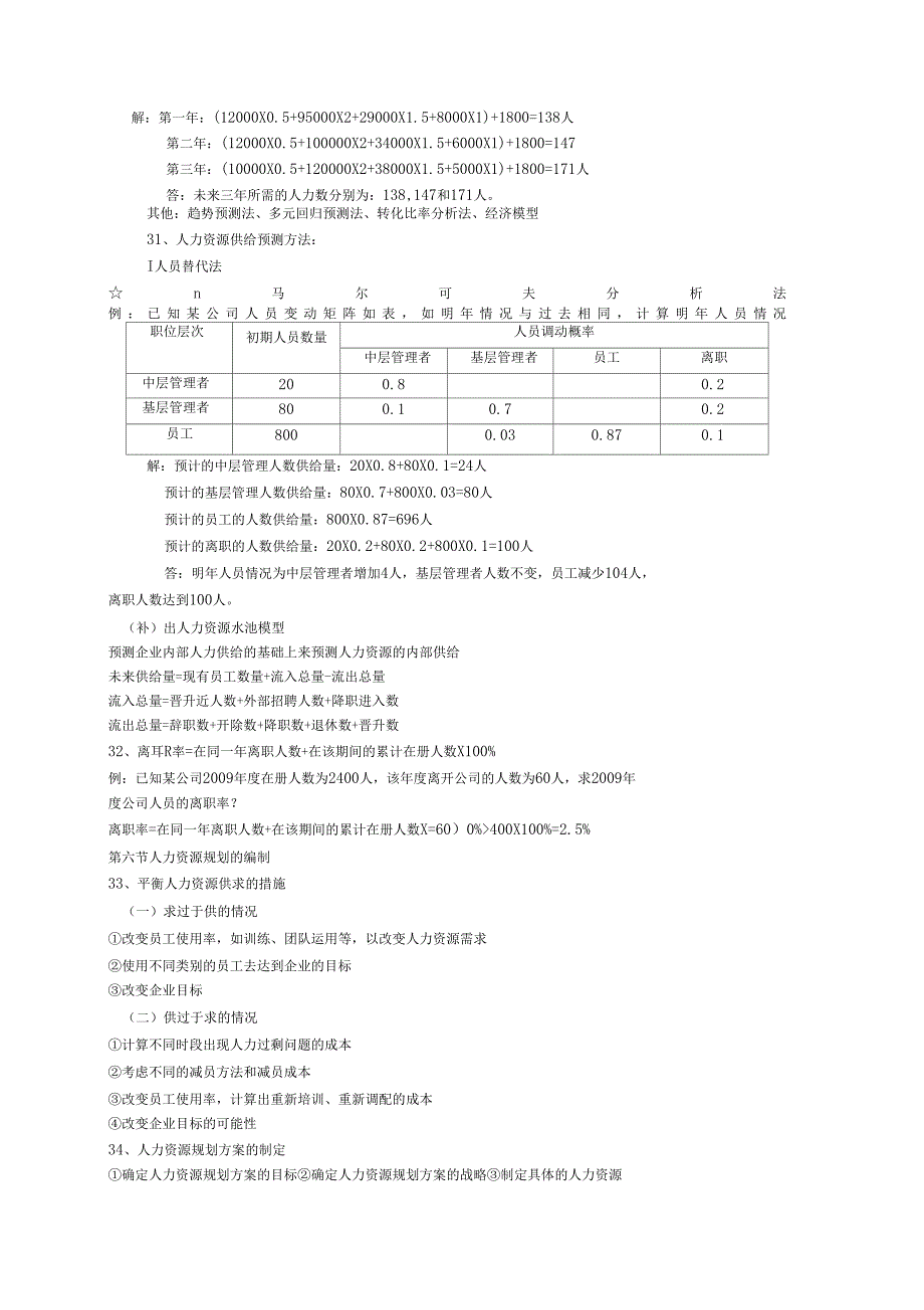 人力资源管理第四版复习资料_第4页