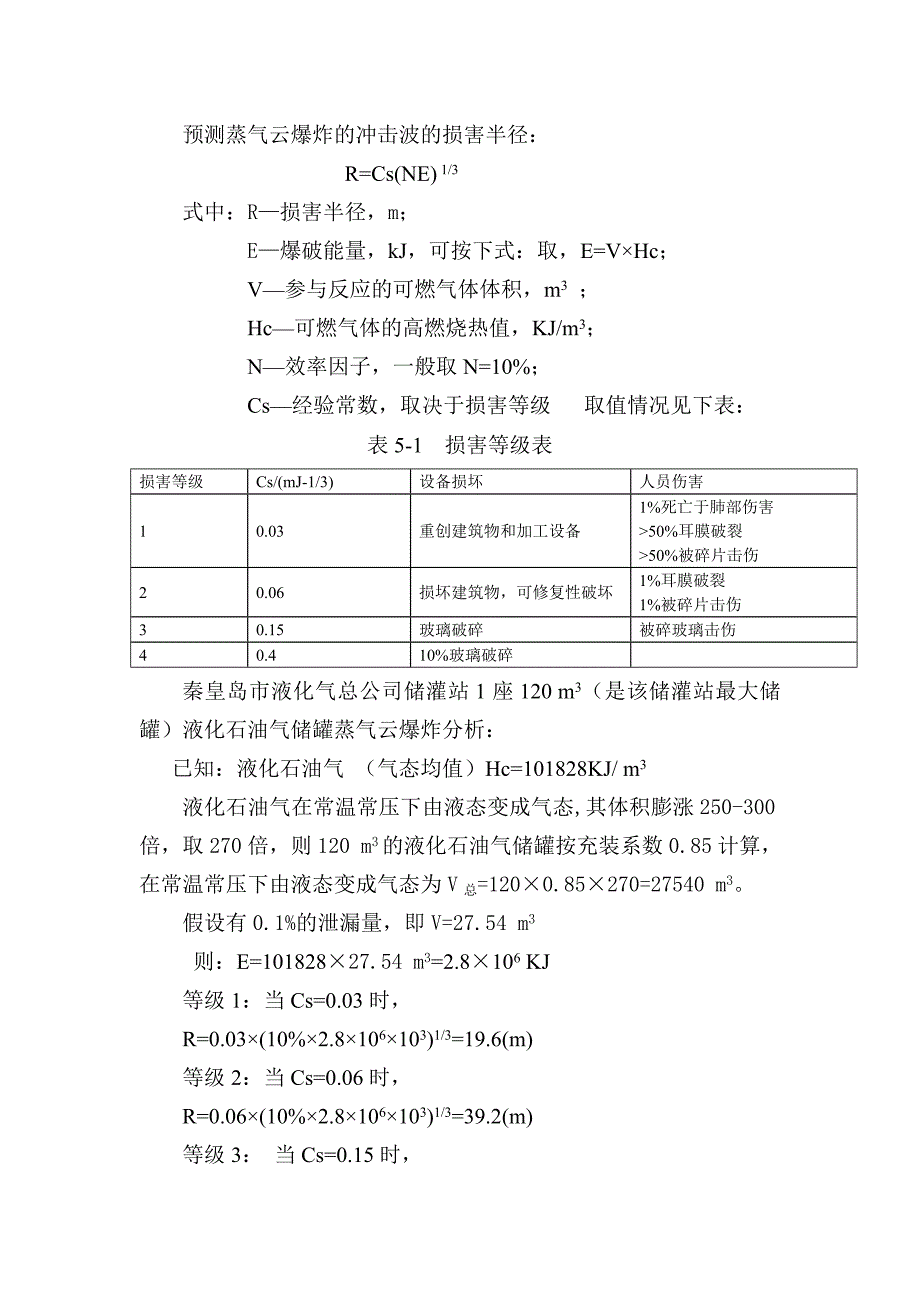 蒸气云爆炸的冲击波的损害半径_第1页