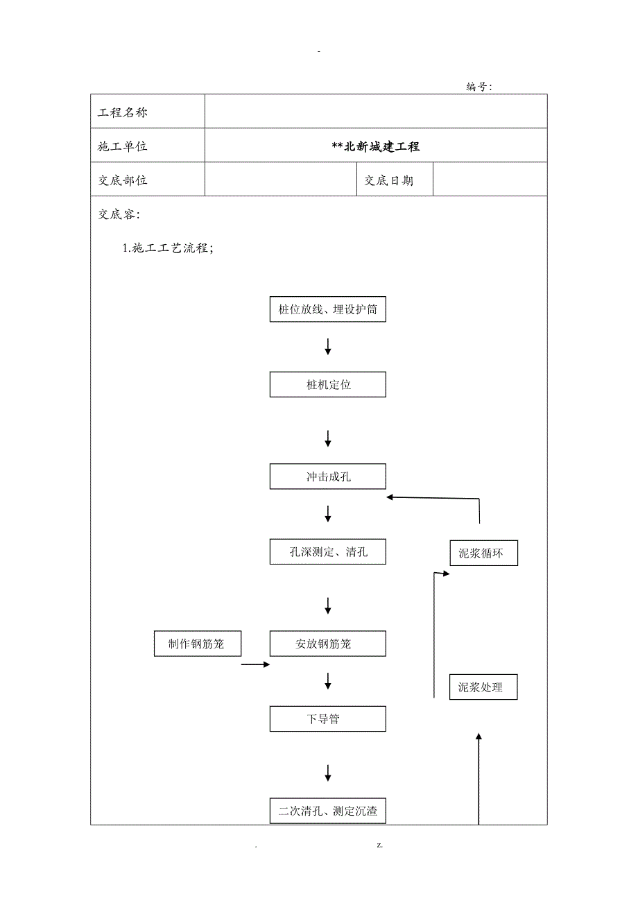 冲击钻孔灌注桩技术交底大全_第2页