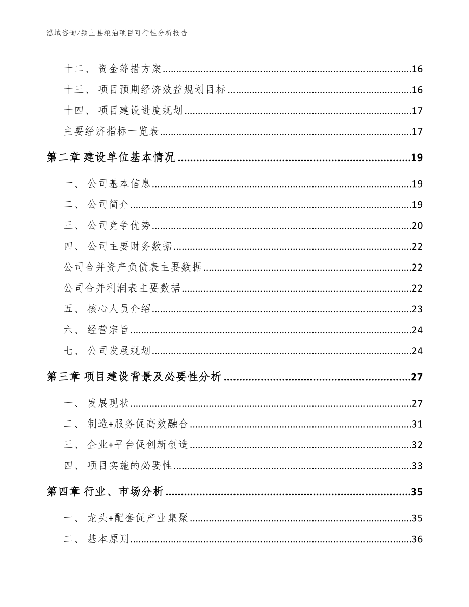 颍上县粮油项目可行性分析报告_第4页