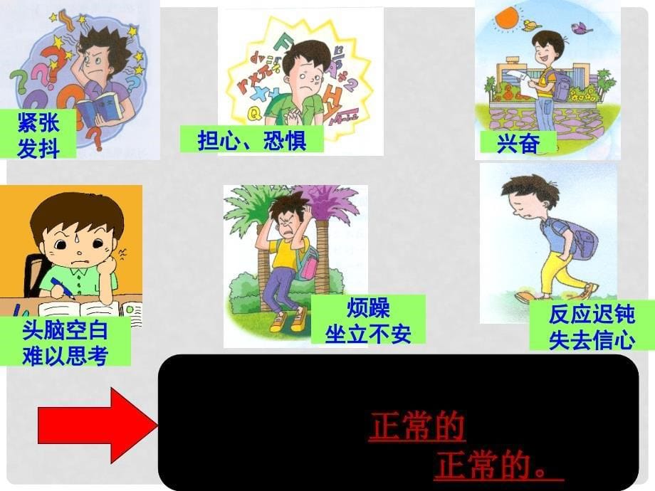 九年级政治全册 第十课 选择希望人生 第二框 理智面对学习压力精品课件 新人教版_第5页