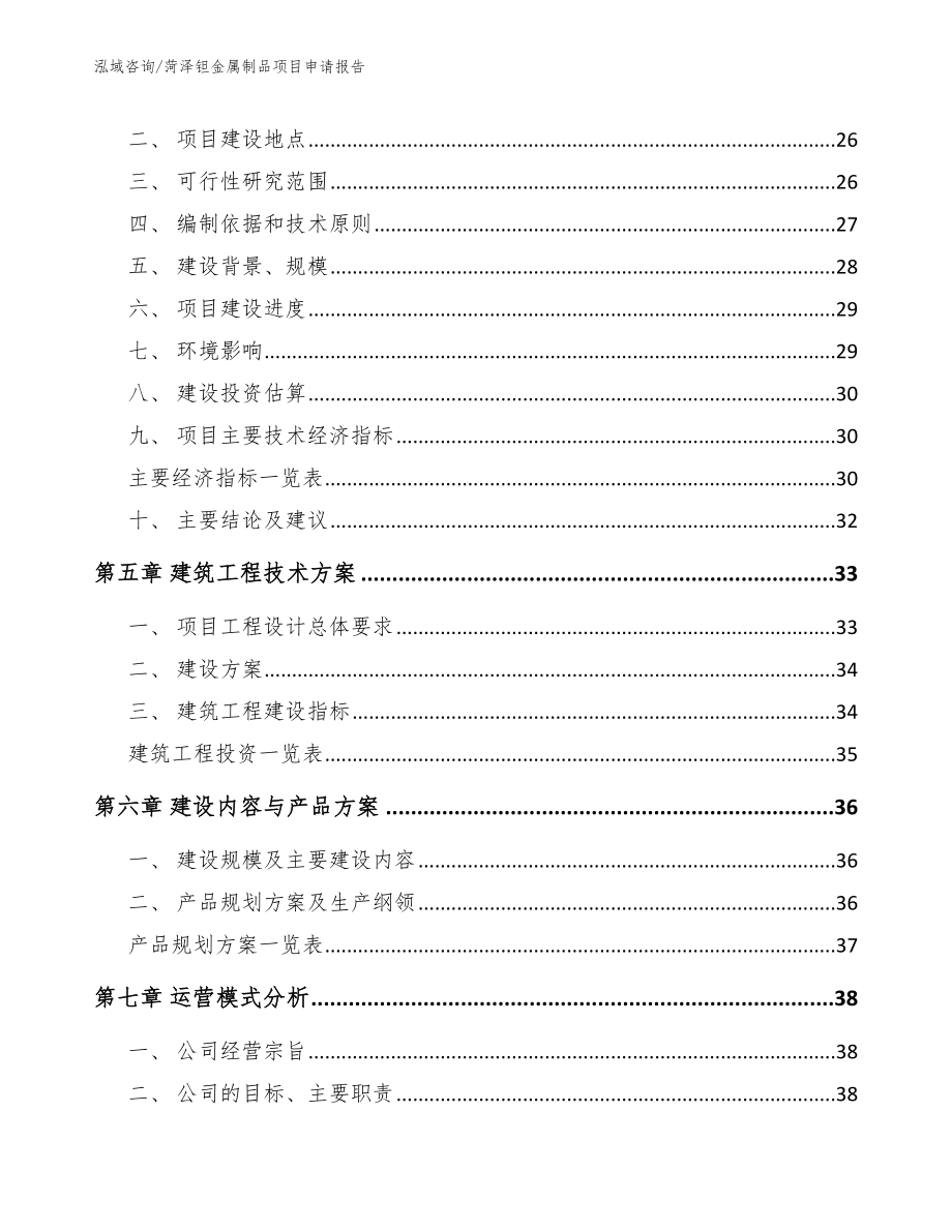 菏泽钽金属制品项目申请报告_第2页