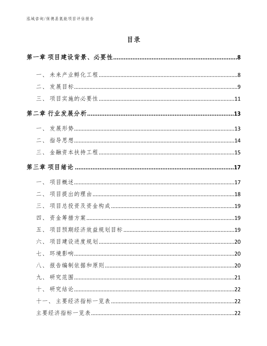 保德县氢能项目评估报告_模板范文_第2页