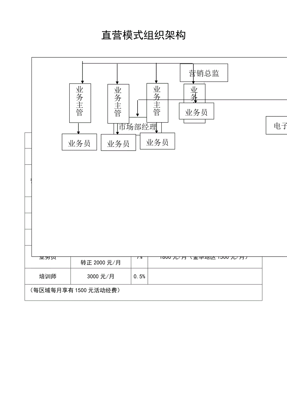 公司直营模式组织架构_第1页