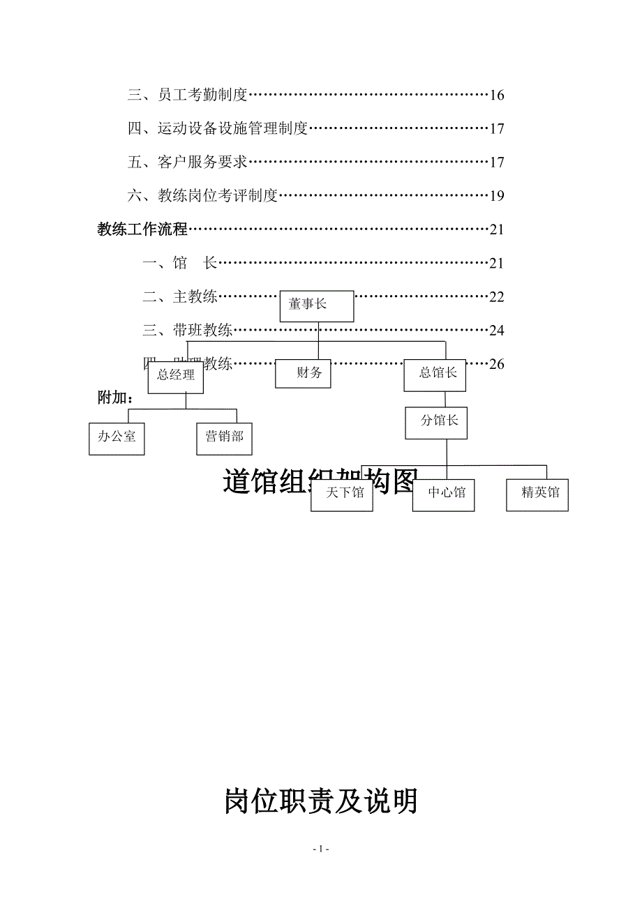 国际跆拳道教育机构员工手册_第2页