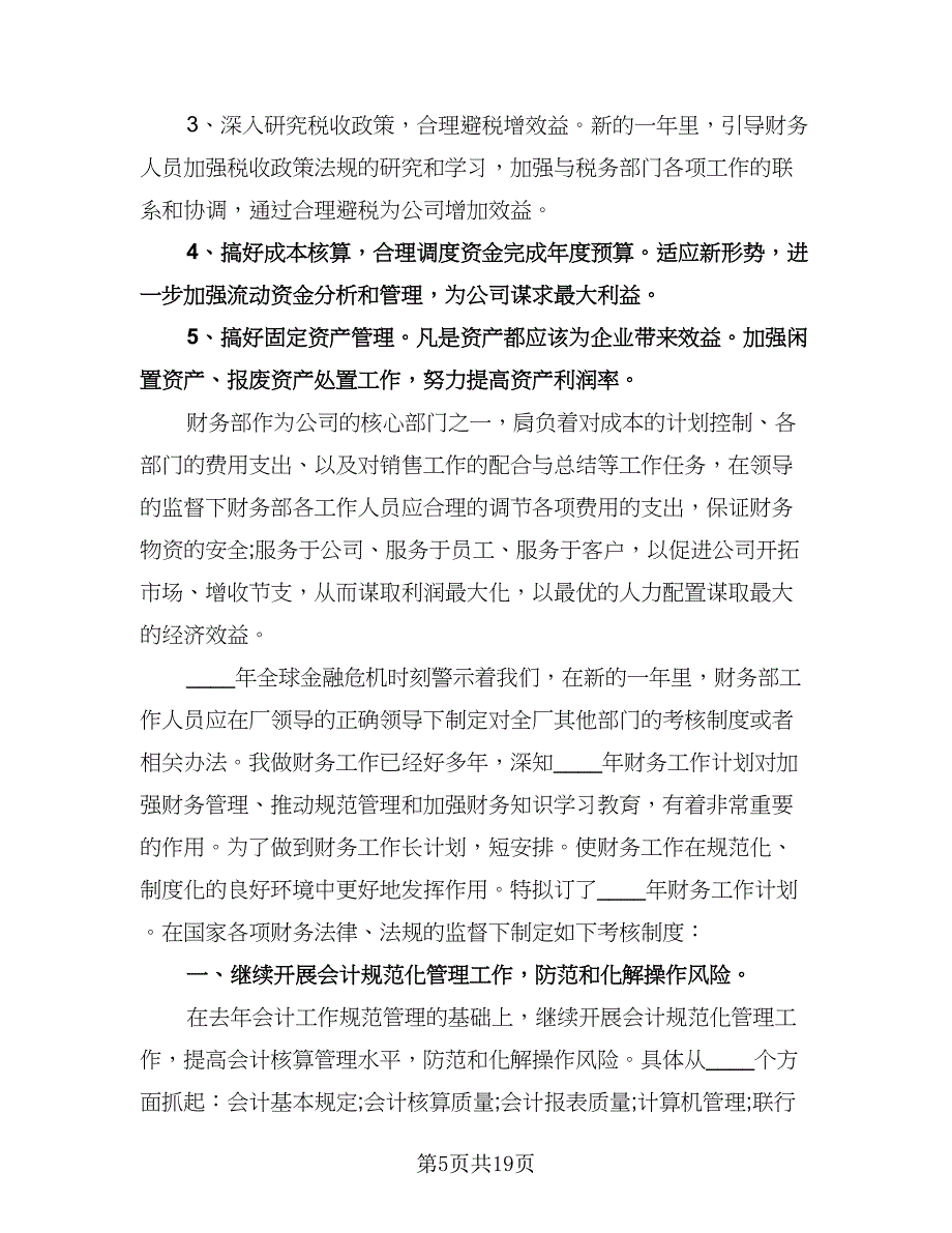 公司财务工作计划格式范本（五篇）.doc_第5页