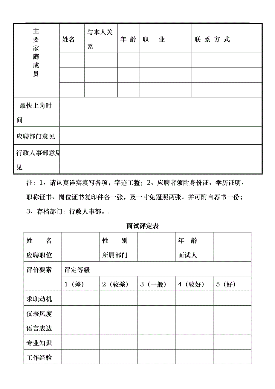 办公室常用表格大全(可以修改版)（DOC34页）bazo_第3页