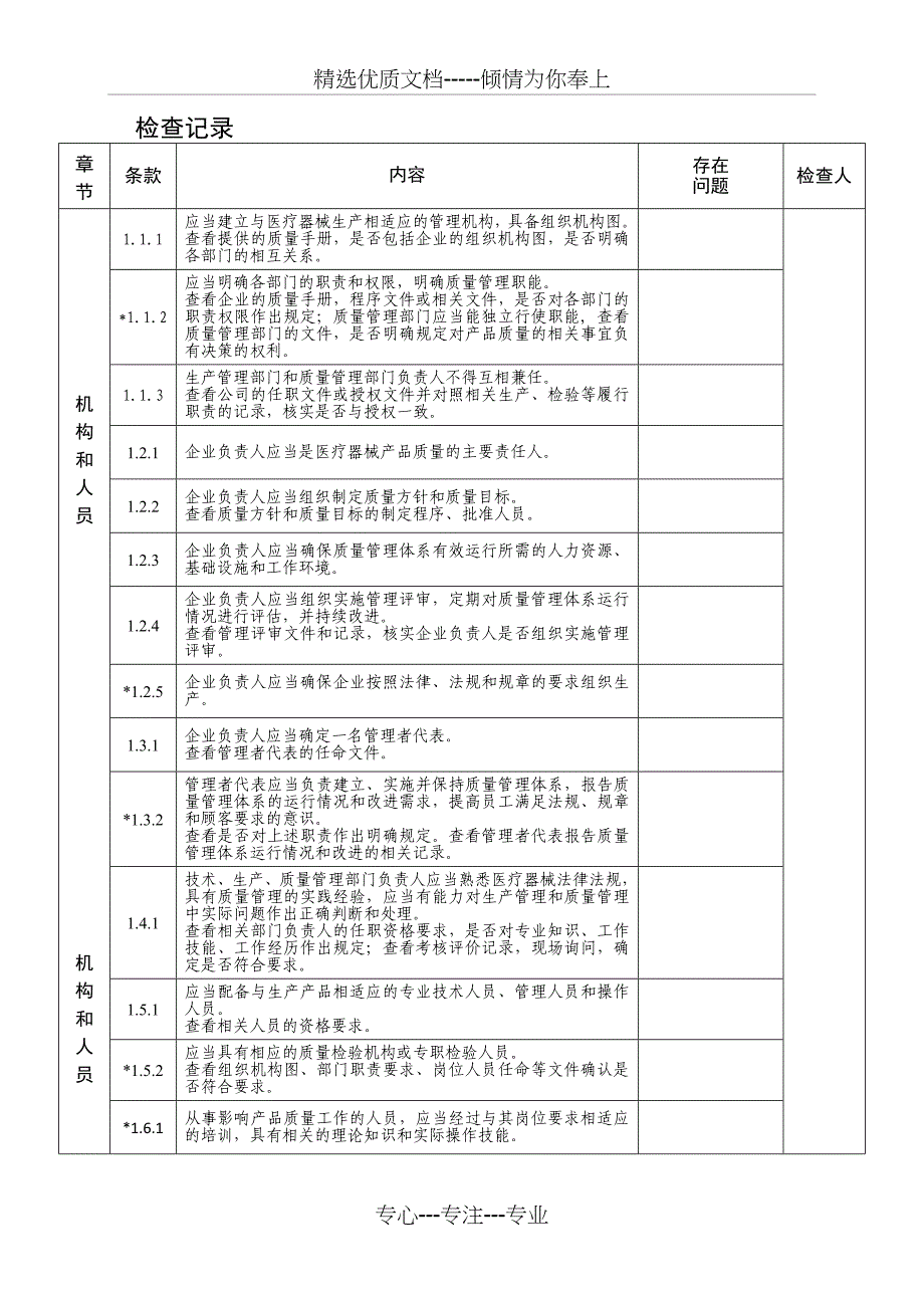 《医疗器械生产企业许可证》-现场检查记录(通用)_第3页