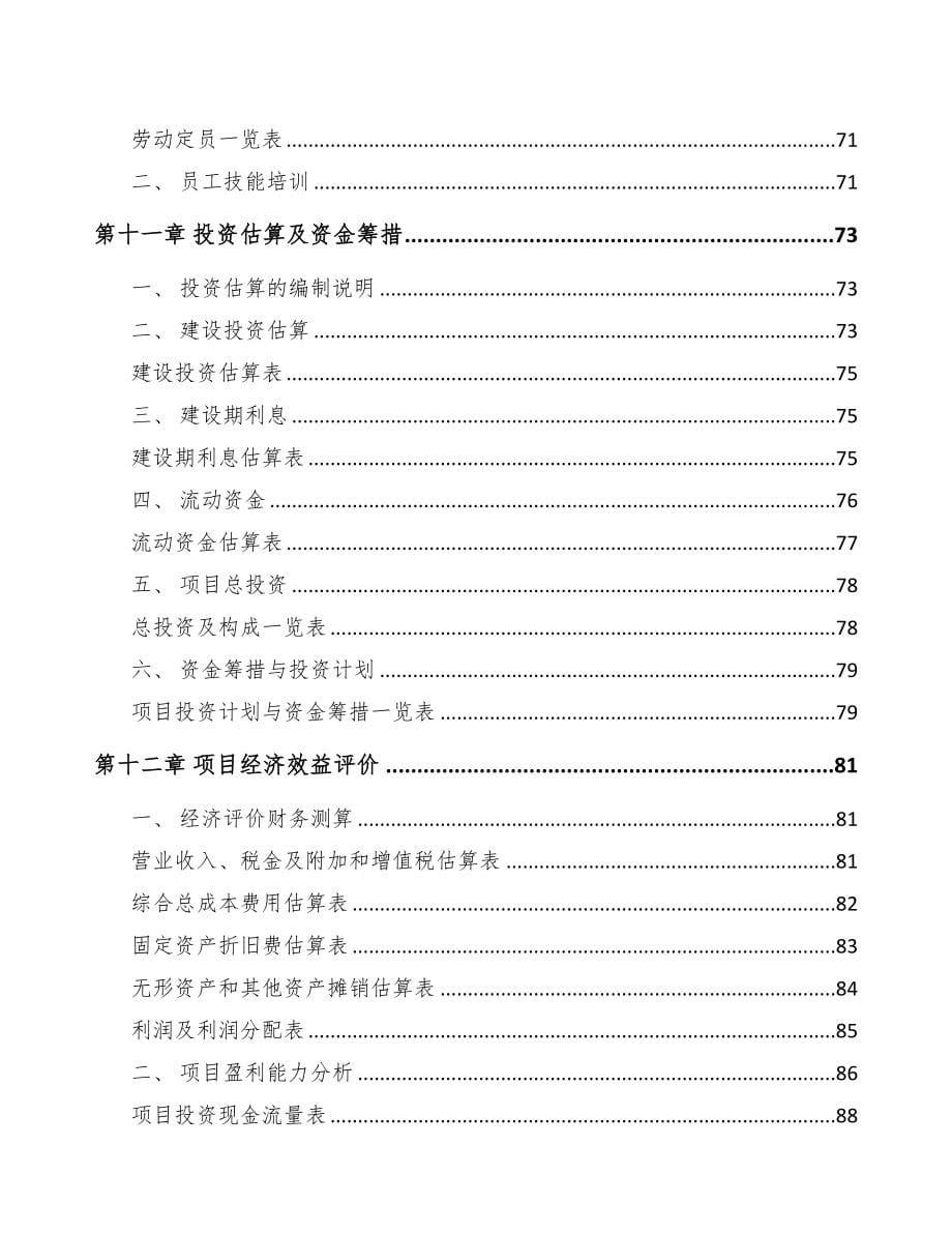 哈尔滨关于成立汽车灯具公司可行性研究报告模板范本(DOC 78页)_第5页