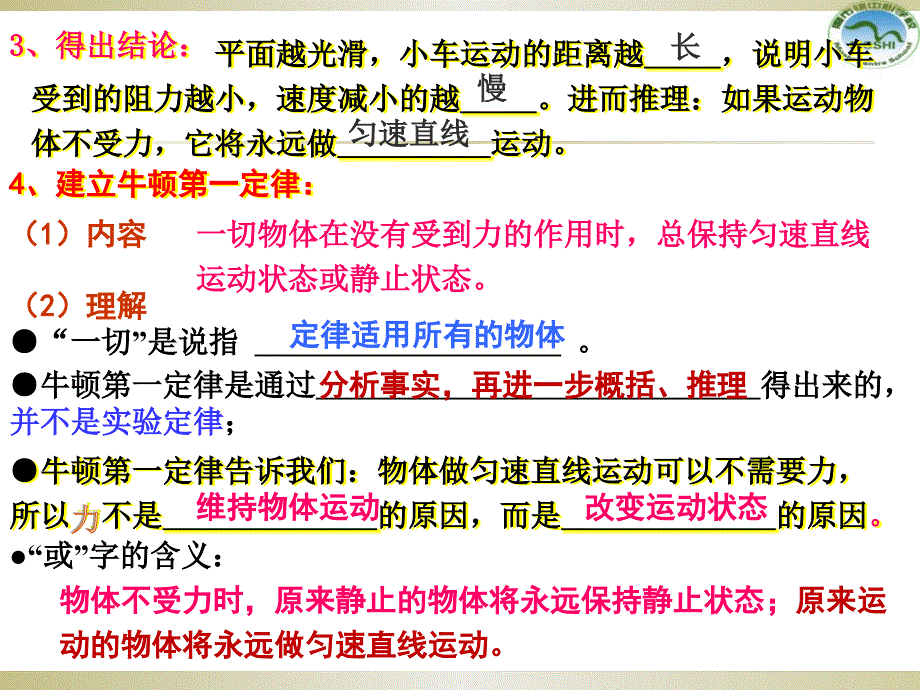 复习专题4力和运动_第3页