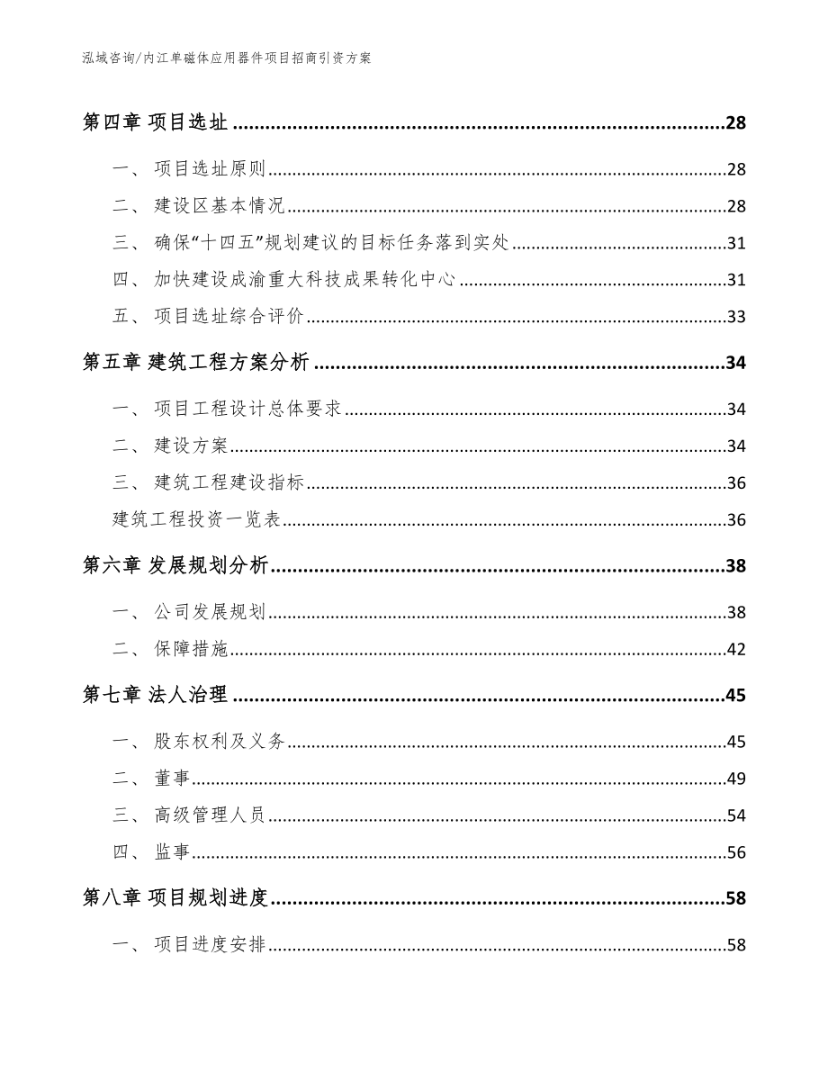 内江单磁体应用器件项目招商引资方案模板范本_第3页