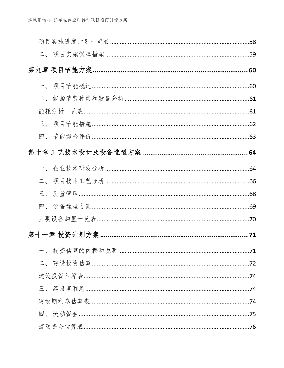 内江单磁体应用器件项目招商引资方案模板范本_第4页